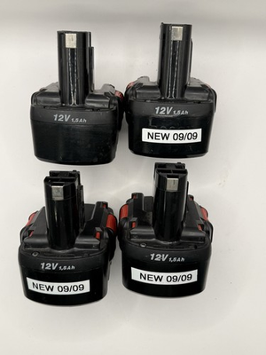 #ad Lot of 4 Bosch 12V 1.5Ah Tool Batteries For Parts Untested AS IS $27.20