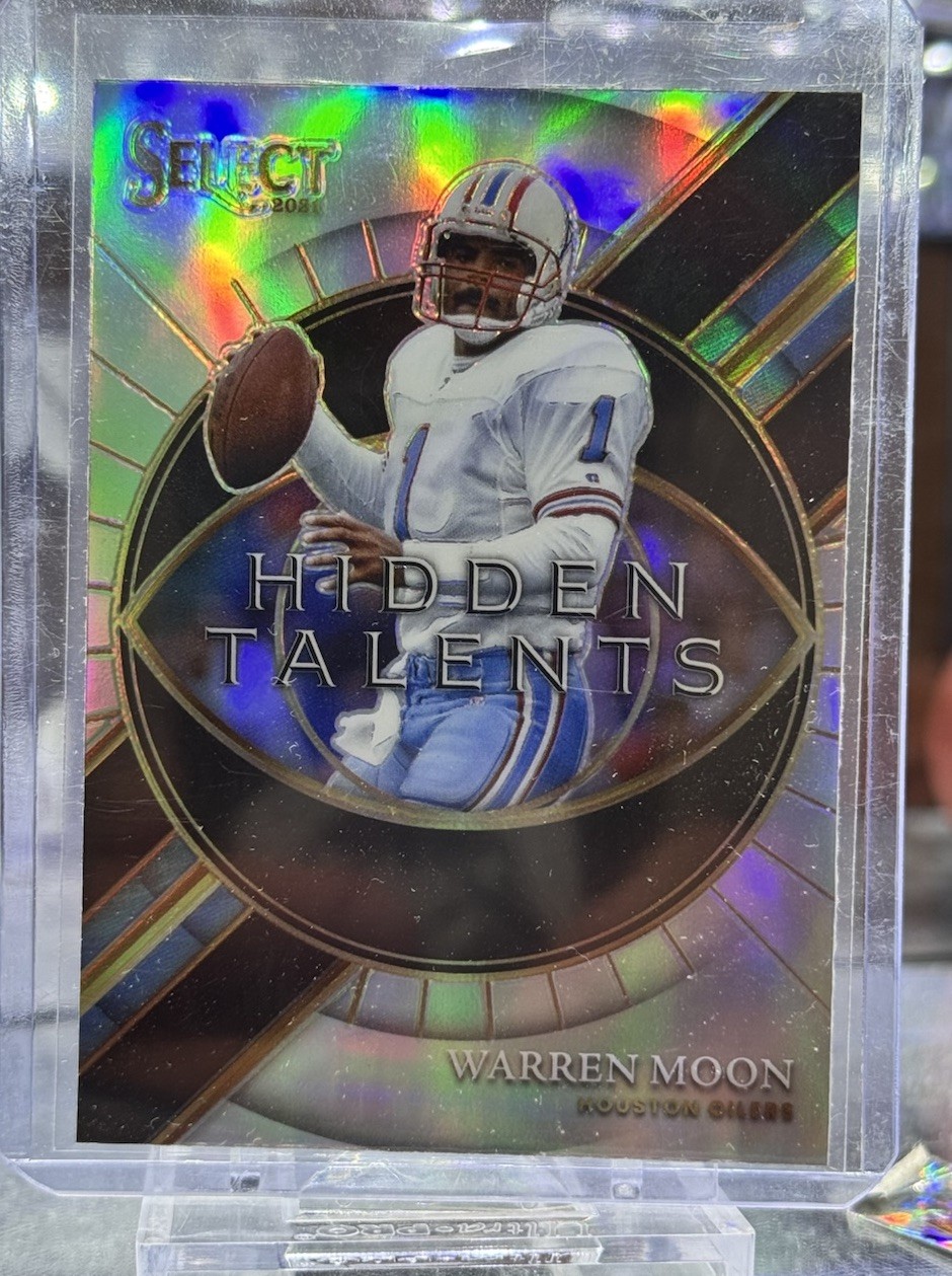 2021 Panini Select - Hidden Talents Warren Moon #HT-19 Silver Prizm