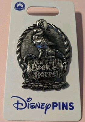 New Disney WDW Beak and Barrel Silver Parrot Pin Pirates Of The Caribbean 