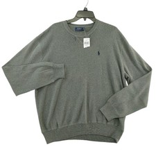 Polo Ralph Lauren Men's Eastern Grey Crewneck Cotton Sweater Size XL NWT