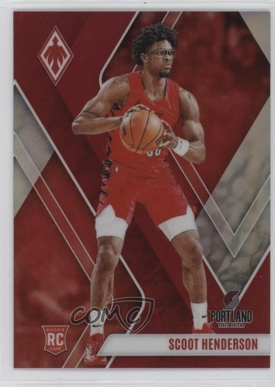 2023-24 Panini Phoenix Rookies Red /199 Scoot Henderson #298 Rookie RC