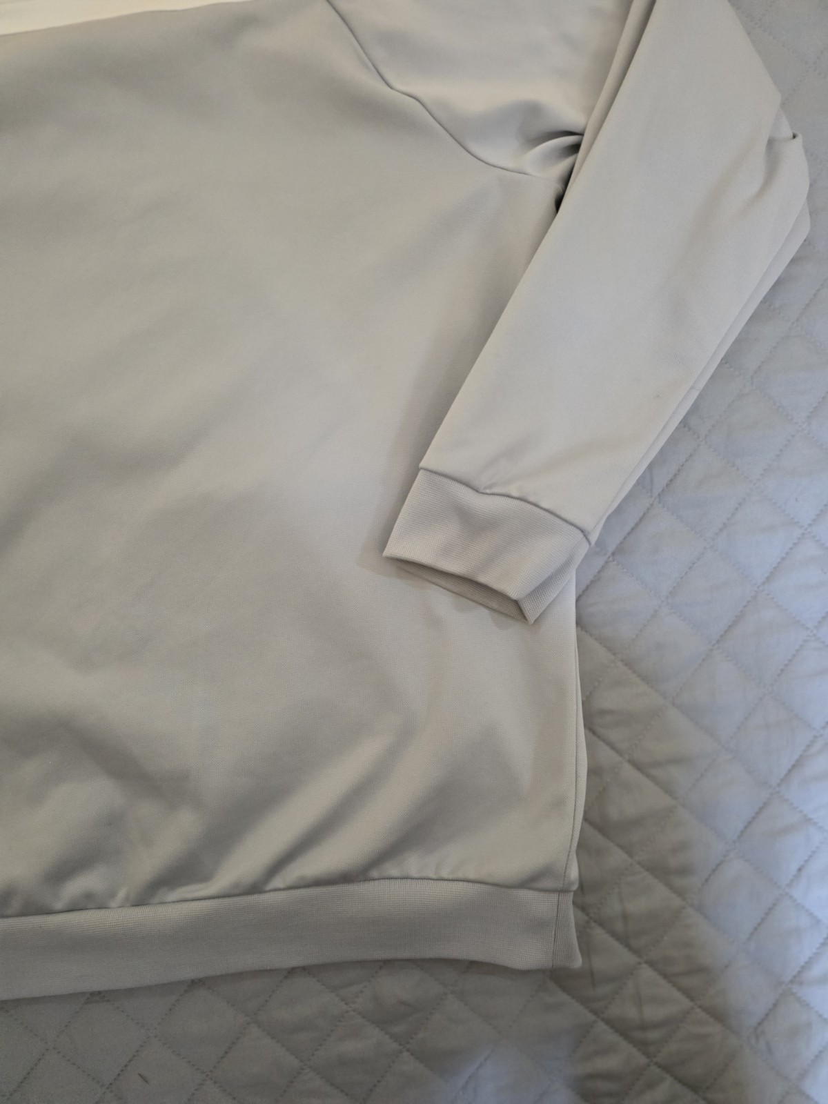 Adidas Men Performance Jacket Gray With White/ Or… - image 11