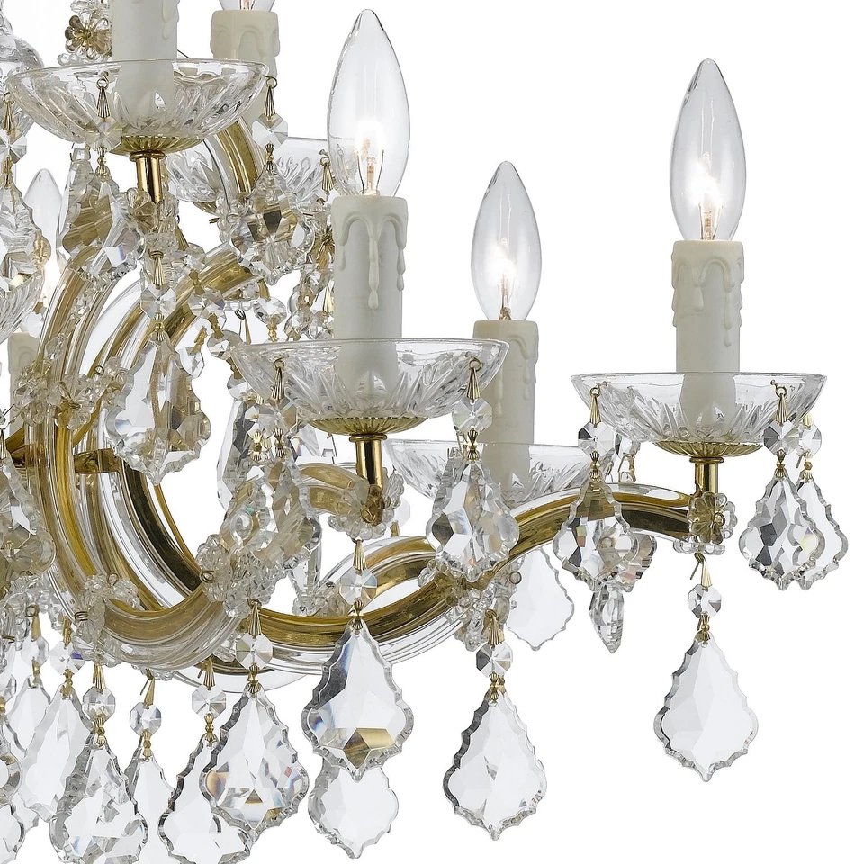 Crystorama Lighting Group 4379-CL-MWP Maria Theresa 12 luces 30"W - Cromo Foto 3 de 4