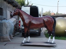 Lebensgroßes 3D Pferd ATTILA exklusive Luxus Skulptur Hengst od. Stute, HAEIGEMO