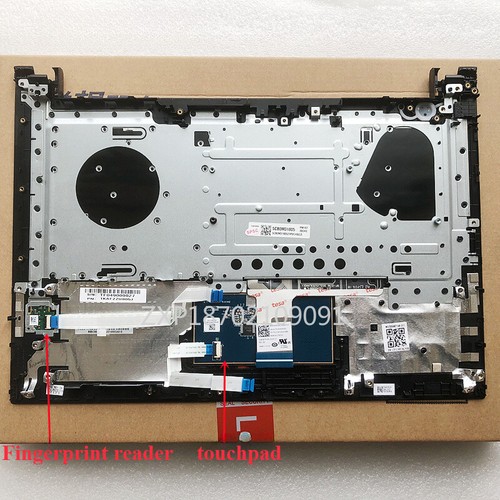 New for lenovo E42-80 palmrest keyboard with touchpad Fingerprint hole black us - Afbeelding 2 van 2