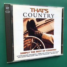 THAT’S COUNTRY (Simply the Best) 2xCD Glen Campbell Johnny Cash Dolly Parton EMI