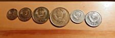 Soviet Union Lot of Circulated Coins 1, 2, 3, 5, 10 & 15 Kopecks, 1978, 1984, 1988