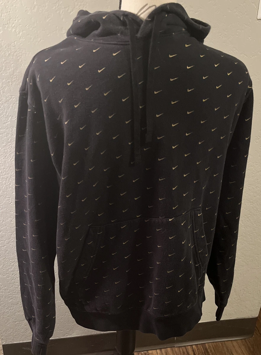 Nike hoodie gold best sale swoosh