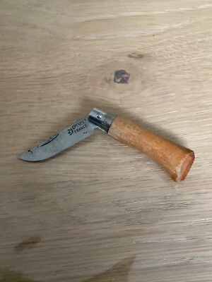 ANCIEN COUTEAU OPINEL N°2 FRANCE COURONNE 4,7 CM KNIFE MESSER COLTELLO CUCHILLO - Photo 1/4