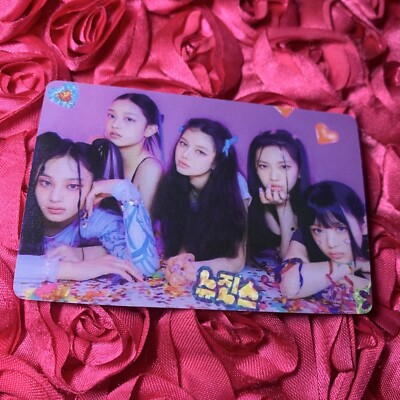 NEWJEANS Girls Vogue Edition Celeb Photo Card Kpop Group Purple Heart 5