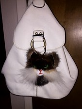 ~*~  MINK FUR cat face brooch for YOUR PURSE Outfit ~*~