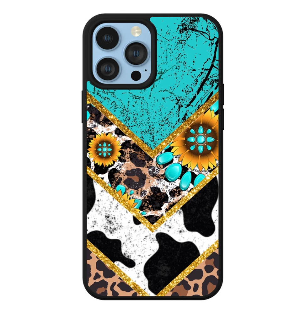 Phone Case for iPhone 7 8 X XR XS 11 12 13 14 15 Cow Print Country Girl