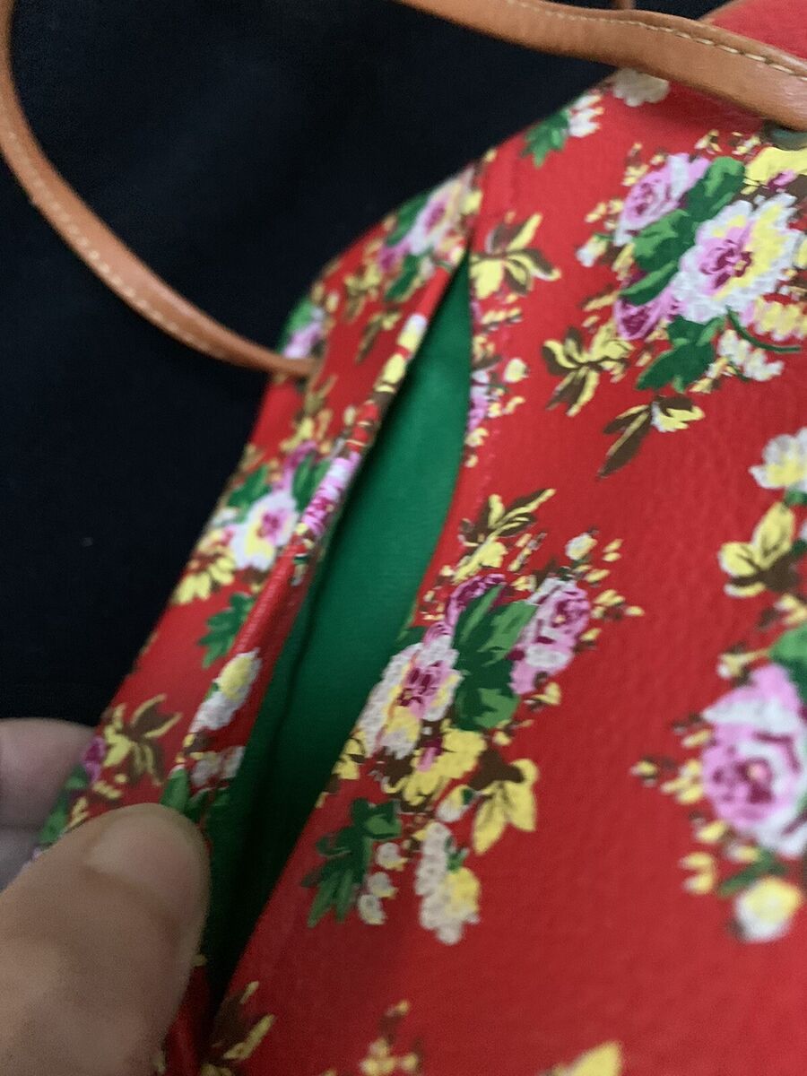 Vintage KENZO Paris Leather Mini Bag Floral Flower Pattern Vintage KENZO Paris Leather Mini Bag Floral Flower Pattern