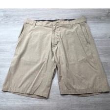 Ron Jon Surf Shop Men's Hybrid Shorts Size 32 Flat Front Casual Khaki