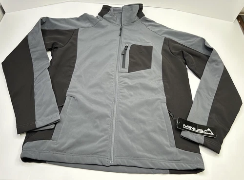 Minus Zero Softshell Jacket Mens XL Gray + Black Pockets New Gorpcore Outdoor - product listing photo