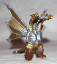 MECHA KING GHIDORAH BANDAI GASHAPON HG 2.5" Godzilla Hyper Mini Figure VTG