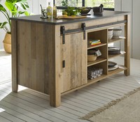 KüChenschrank KüCheninsel KüChentheke Tisch In Used Wood Vintage Stove 160X93 Cm