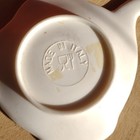TeaPot Shaped Melamine Tea Bag Holder Magnolia White Flower Made In Italy     — photo 8
