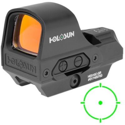 HOLOSUN HS510C-GR 緑色ドットサイト HOLOSUN HS510C-FDE-G Green Multi Reticle, Open Reflex Sight, Solar