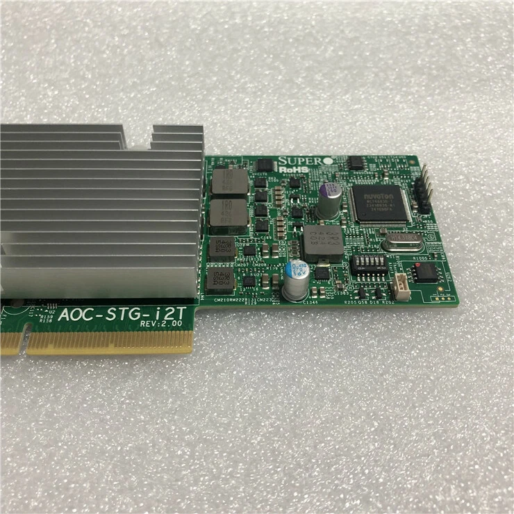 For Supermicro AOC-STG-i2T Ethernet PCI-E Adapter X540-T2 Network Card REV 2.0 - Image 4 of 4