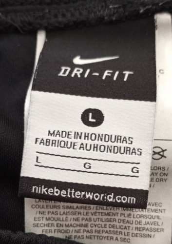 Nike Dri-Fit Black Silky Polyester Shorts Boy's Large Waist 25" inseam 6 inches - Picture 7 of 8