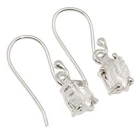 Natural Herkimer Diamond - USA 925 Sterling Silver Earrings Jewelry ALLE-18984