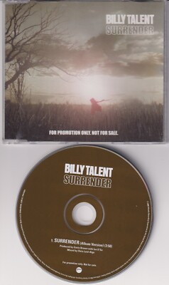 Billy Talent   Surrender - 1 Track Promo Single CD 2006  Atlantic