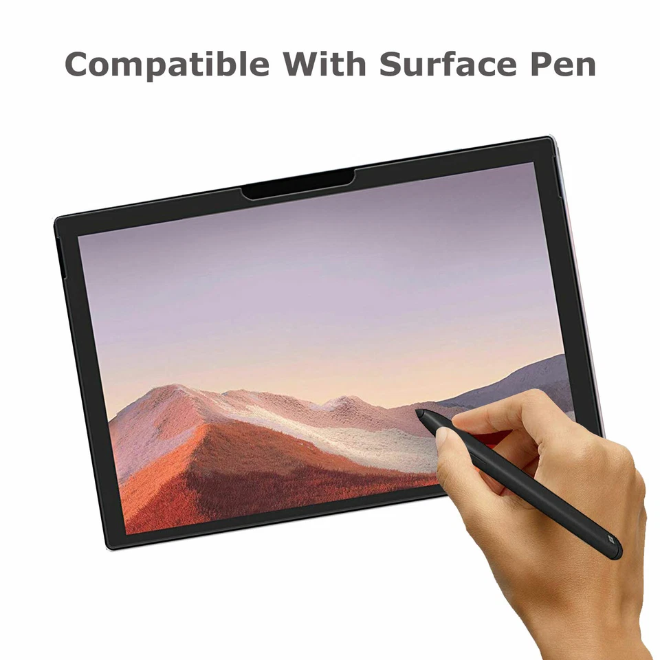 2X Crystal Clear Tempered Glass Screen Protector for Microsoft Surface Pro 7 - Image 2 of 4
