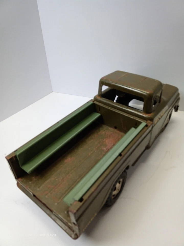 RARE Tonka GR-2-2431 Army Truck Bed Seats Army Olive Green - Image 3 of 4