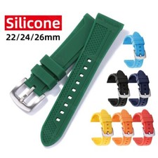 22mm 24mm 26mm Waterproof Silicone Watch Band Strap for Panerai Rubber Bracelet