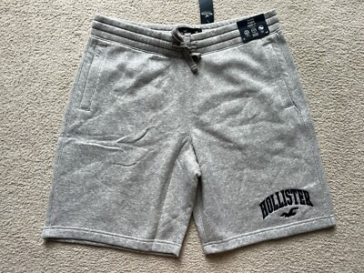 Hollister Men's Logo Fleece Jogger Sweat Shorts 9\