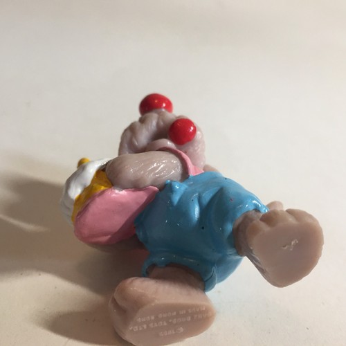Wrinkles Dog 1985 Ganz Bros. Toy PVC Figure 2" Birthday Cake Party Hong Kong - Picture 6 of 20