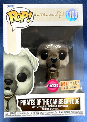 New Flocked Pirates of the Caribbean Dog #1105 Funko Disney Box Lunch Vaulted