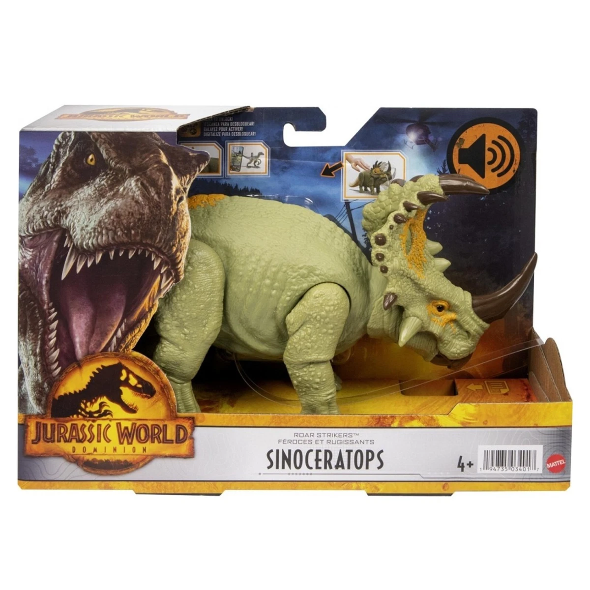 dinosauro jurassic world SINOCERATOPS gioco giocattolo per bambini 4 5 anni