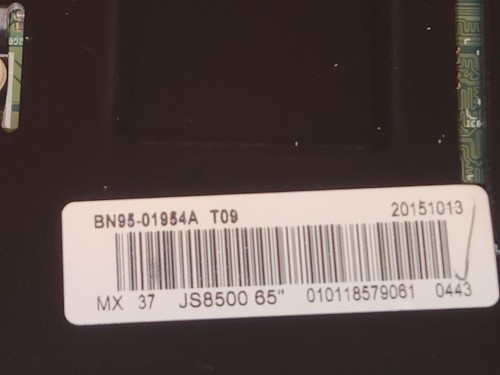 SAMSUNG UN65JS850DFXZA. MAIN BOARD BN94-10059T AND T.CON BOARD BN95-01954A TH01 - Picture 6 of 10
