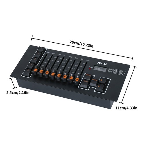 DMX 512 40/192 Channel Operator Console Controller For Stage DJ Party Lighting - Picture 8 of 10