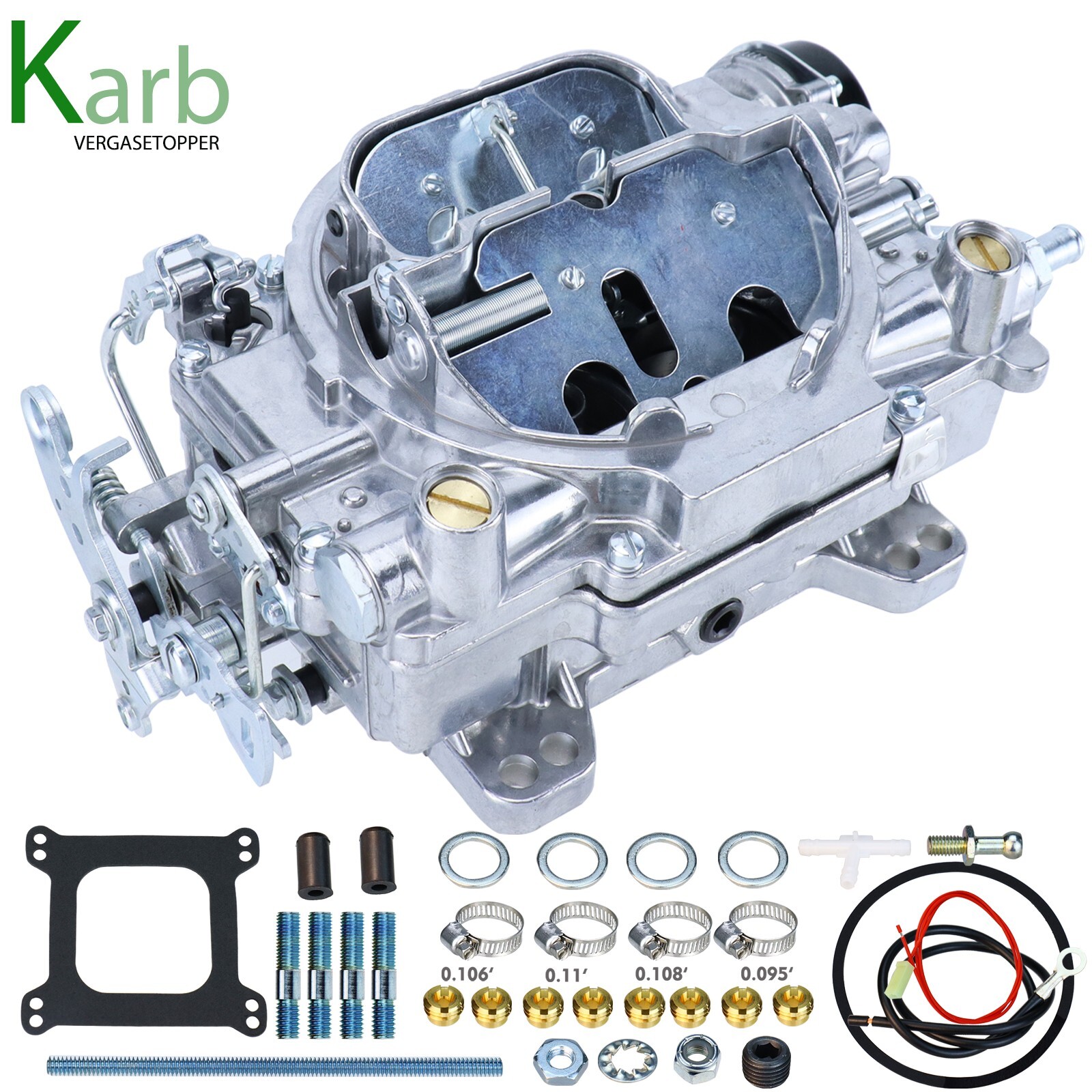 4 Barrel 1906 AVS2 Carburetor 650 CFM Electric Choke For GMC 1980-1987