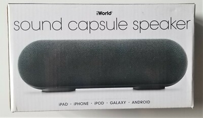 Brand NEW! iWorld Sound Capsule Speaker (Black)
