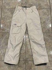 Youth Girls XL The North Face Snow Pant Hyvent Beige Cream Color Insulated
