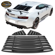 Fits 16-24 Camaro IKON Style Rear Window Louver & Quarter Side Scoop
