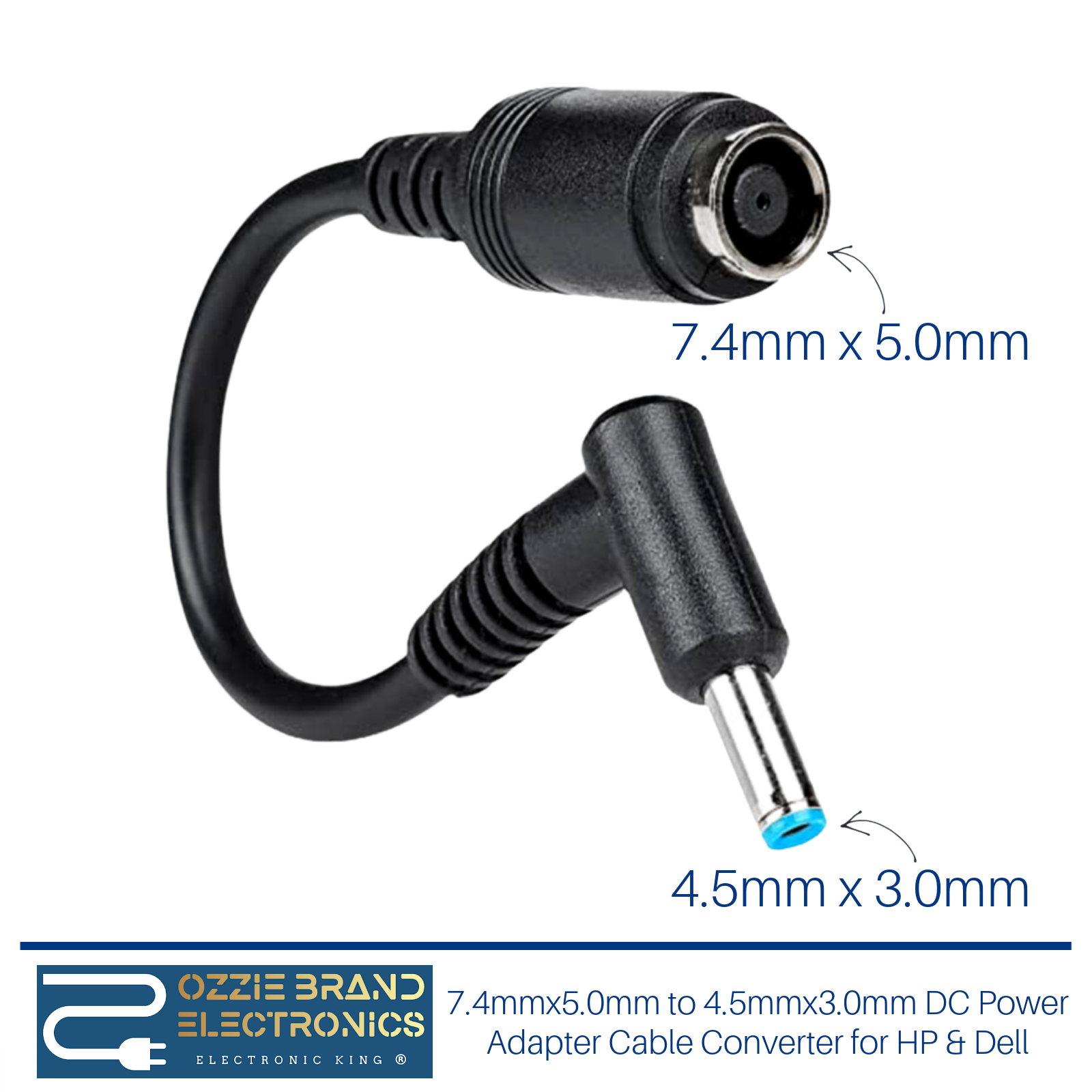 ZIU Adaptateur Type-C vers DC Femelle vers Mâle Prise 7.4x5.0mm
