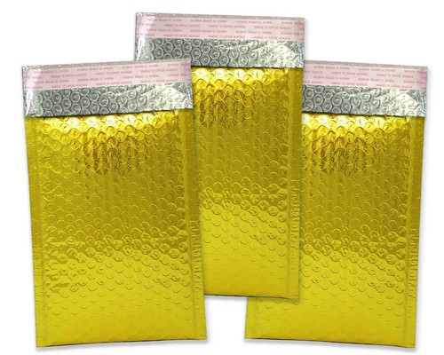 10 - 100 Posten -6x10 & 4x8 Rosa, Honigtopf Gold METALLIC LUFTPOLSTERVERSANDTASCHE, Umschläge - Bild 27 von 39