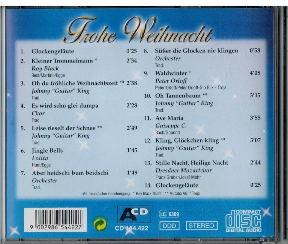 CD Frohe Weihnacht Schlagerweihnacht Retro Evergreens - Bild 2 von 4