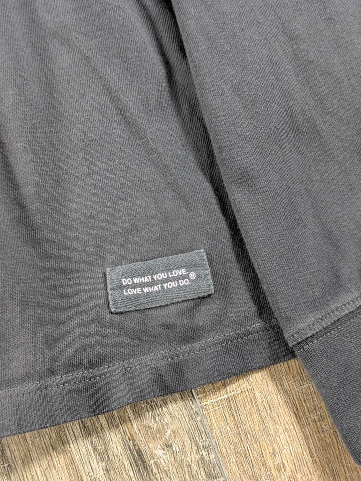 Camiseta Life is Good Mujer 3XL Gris Imagen Feliz Otoño Manga Larga Trituradora Foto 4 de 4