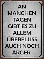 Holzschild 40X30 Cm An Manchen Tagen Gibt Es ÄRger Deko Geschenk Holz Schild