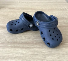 Crocs Child's Baby Clogs Sandals Size C5 Navy Blue Slip-ons shoes Summer Easy