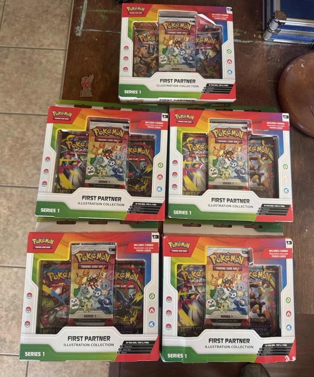 Pokemon First Partner Illustration Collection Sealed Box with 2
