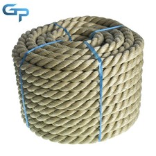 Arborist Bull Rope Rope 3 Strand Twisted Rope 50/100FT Manila Rope US