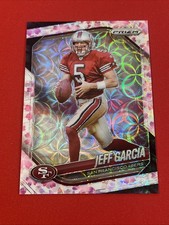 2025 Panini Prizm Football Choice Jeff Garcia CHERRY BLOSSOM /15 SSP 49ers Clean