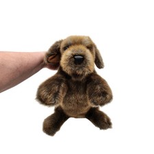Folkmanis Sitting Dog Hand Puppet, Brown very well made